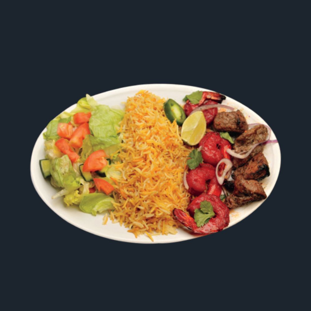 14. Lamb and shrimp